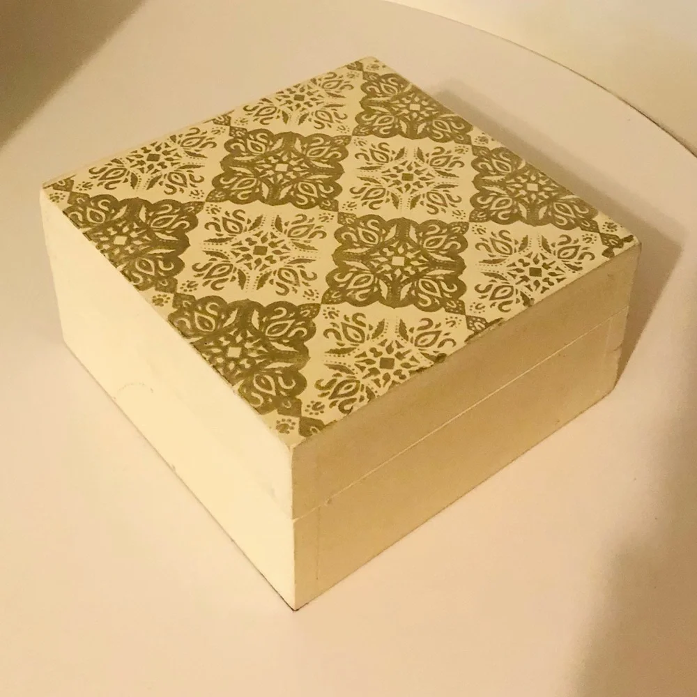 Wooden storage box